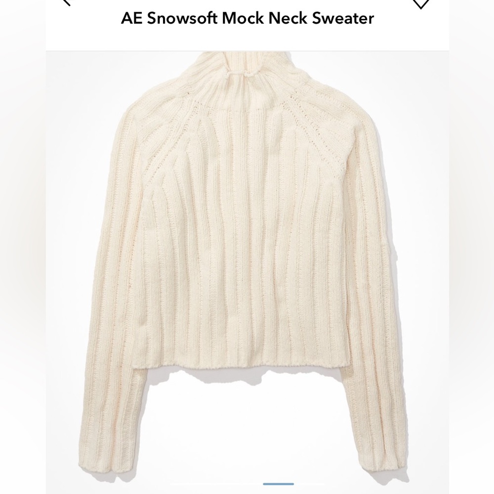 American Eagle Snowsoft Mock Neck Sweater